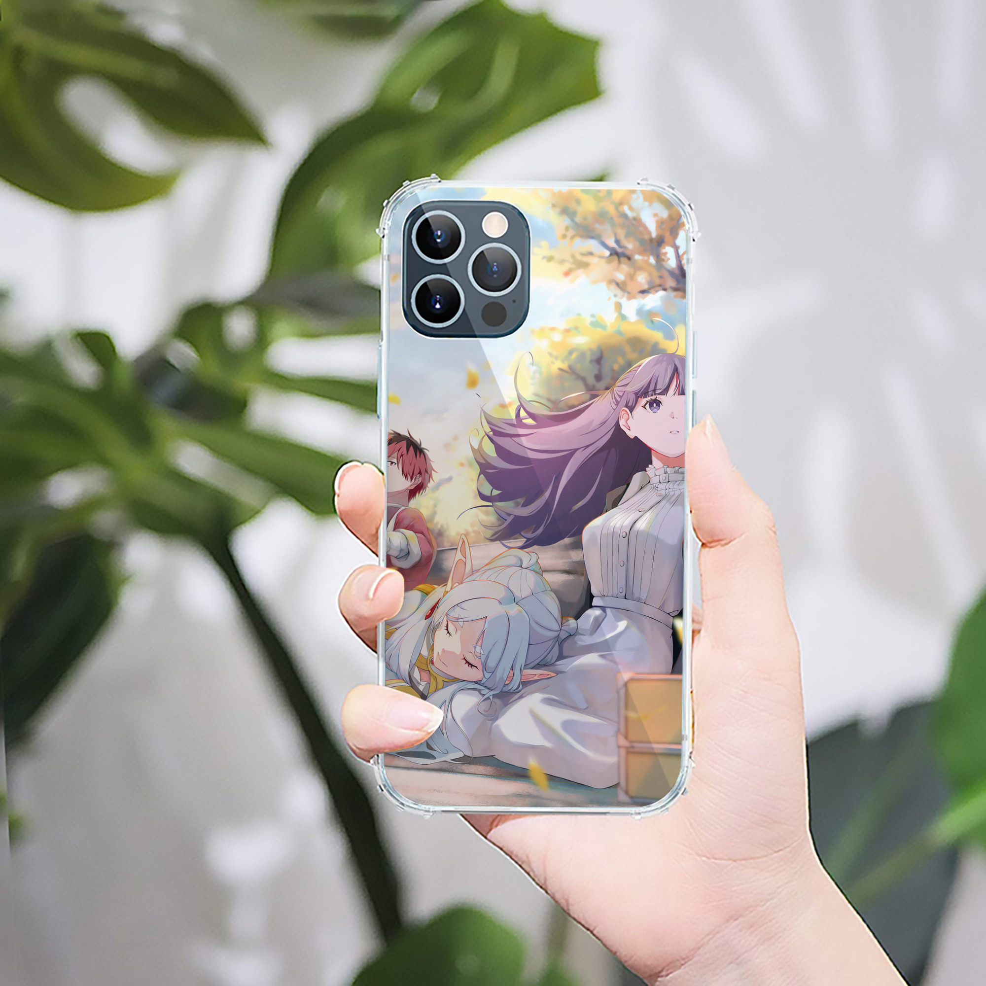 （画像用） 葬送のフリーレン Frieren 【iPhone 12シリーズ対応】透明スマホケース（クリアソフトケース）